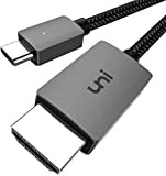 Câble USB C vers HDMI 4K@30HZ, Câble Type C vers HDMI (Compatible Thunderbolt 3), Compatible avec iPad Pro / Air, ...