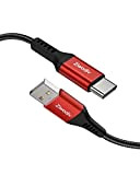 Câble USB C, Ziwodv 2M/3.1A Cable USB Type C Charge Rapide, Chargeur Type C Cable QC 3.0 Nylon Tressé pour ...