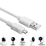 Câble USB pour Wyzecam, Wyzecam Pan, YI Camera, Nestcam en intérieur, numérique, Kasacam en intérieur, USB vers Micro USB Câble ...