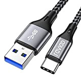 Câble USB Type C à USB 3.0, RAVIAD [2m/6.6ft] Câble USB C Charge Synchro Ultime Rapide Nylon Tressé Chargeur USB ...