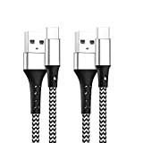 Câble USB Type C [ Lot de 2/2M ] Cable USB C Chargeur Compatible avec Samsung Galaxy S20 S10 S9 ...