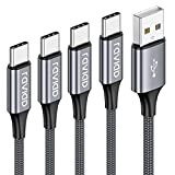 Câble USB Type C, RAVIAD [Lot de 4, 0.5m+1m+2m+3m] USB Cable Type C en Nylon Tressé Chargeur USB C Connecteur ...