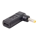 Cablecc Adaptateur USB 3.1 Type C USB-C vers DC 19 V Émulateur PD Déclencheur coudé à 90 degrés (4,0 x ...