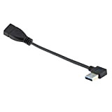 cablecc Câble d'extension USB 3.0 Type A mâle vers USB 3.0 Type A Femelle coudé à Gauche