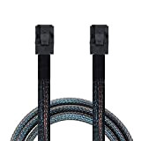 Cablecc Câble interne Mini SAS HD SFF-8643 vers Mini SAS HD SFF-8643 pour serveur de données 50 cm