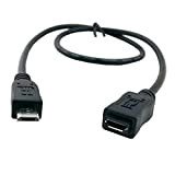 Cablecc Câble Micro USB 2.0 mâle vers femelle mâle vers femelle 50 cm pour tablette et téléphone et extension MHL ...