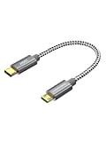 CableCreation Câble OTG USB Type C vers Micro USB, 20cm Câble Court Tressé Compatible avec MacBook (Pro), Huawei, Honor, Samsung, ...