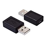 Cablepelado Adaptateur Micro USB Type B femelle vers USB Type A mâle Noir
