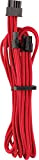 Câbles PCIe (connecteur simple) type 4 Gen 4 à gainage individuel CORSAIR Premium – rouges