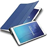 Cadorabo Coque Tablette pour Samsung Galaxy Tab E (9.6" Zoll) SM-T561 / T560 en Bleu FONCÉ Jersey – Housse Protection ...