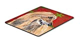 Caroline S Treasures lévrier afghan Rouge Flocons de neige de vacances de Noël Mouse Pad/Hot Pad/Dessous de Plat (Sc9501mp)