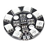 Carte circulaire de module LED polychrome : X8/16V 8 bits RVB 5050 pour FPV RC Multicopter F17710