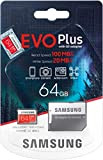 Carte mémoire Samsung Evo Plus 64 Go microSD SDXC Classe 10 (2020) modèle jusqu'à 100 Mo/S Full HD et 4K ...