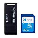 Carte Mémoire SD 32 Go avec Lecteur USB Adaptateur Compatible avec Canon EOS 70D 77D 6D 100D 200D M50 M100 ...