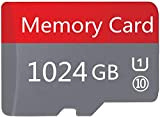 Carte Micro SD 1024 Go SDXC Haute Vitesse de Classe 10 avec Adaptateur SD Gratuit, conçue pour Les Smartphones, tablettes ...