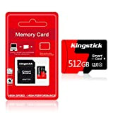 Carte Micro SD 512 Go avec Adaptateur (Classe 10 Haute Vitesse) Carte mémoire Micro SD 512 Go/Cartes mémoire SD pour ...