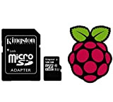 Carte Micro SD classe 10 128 Go préchargée avec les derniers NOOBS pour Raspberry Pi 4, 3B+, 3 et 2 ...