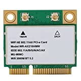 Carte Mini-PCIE sans Fil, Adaptateur WiFi Bluetooth 5374M Carte Réseau sans Fil, 2400 Mbps (2,4 GHz 574 Mbps et 6 ...