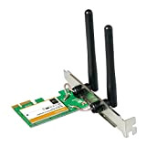Carte WiFi - Tenda W322E Carte Réseau WiFi PCI Express (PCIe) - Adaptateur sans Fil 300 Mbps de Double Antennes ...