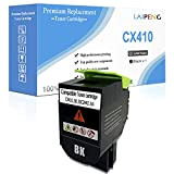 Cartouche de Toner Compatible CX410 CX510 Noire Haute Capacité 4000 Pages BK pour Imprimantes Lexmark CX410de CX510de CX410dte CX410e CX510dthe ...
