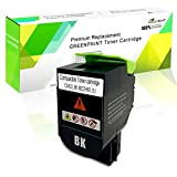 Cartouche de Toner Compatible CX410 CX510 Noire Haute Capacité 4000 Pages BK, 3000 Pages CMY pour Imprimantes Lexmark CX410de CX510de ...