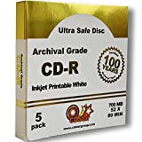CD STAR - CD-r 700 MB - Imprimable Inkjet - Ultra Safe Disc Archival Grade, Stockage Garanti 100 Ans, Luxury ...