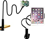 Cell Phone Stand Holder, FeelPower Tablet Clip Holder, Long Arm Gooseneck Flexible Lazy Bracket for ipad/iPhone X/8/7/6/6s Plus Samsung S8/S7 ...