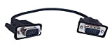 CERRXIAN Câble adaptateur VGA SVGA 15 broches HD15 mâle vers mâle pour PC, ordinateur portable, TV