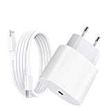 【Certifié Apple MFi 】 Chargeur Rapide pour iPhone, 20 W USB C avec 2 m USB C vers Lightning Cable ...