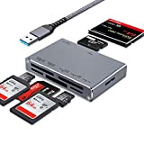 ceuao 7 en 1 Lecteur Carte SD/Micro SD, Lecteur de Carte SD USB 3.0, Haute Vitesse Adaptateur Micro SD, Card ...