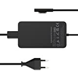 Chargeur Surface Pro,65 W 15 V 4 A Chargeur Microsoft Surface pour Ordinateur Portable Surface 4/3/2/1, Surface Book1/2, Surface Pro ...