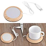 Chauffe Tasse à Café,USB Isolation Coasters Tasse de Grain de Bois Gadgets Chauffants Tasse à Café/Thé Mug Tapis de Boisson ...