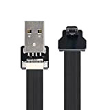 ChenYang Câble CY USB 2.0 mâle vers micro USB 5 broches mâle coudé vers le haut à 90 degrés pour ...