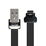 ChenYang Câble plat CY USB 2.0 mâle vers USB-C mâle vers le haut coudé à 90 degrés pour données FPC ...