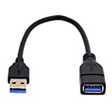 Chenyang CY Câble d'extension USB 3.0 Type-A Mâle vers USB 3.0 Type-A Femelle 20cm 5Gbps