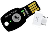 ChipNet FIDO U2 F – Clé de sécurité USB NFC et JavaCard, Couleur Anthracite
