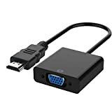 Chnano Adaptateur HDMI vers VGA, HDMI VGA Mâle à Femelle 1080P Convertisseur Câble Hdmi Vga pour Ordinateur Portable, PC, Moniteur, ...