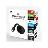 Chromecast Dongle sans Fils iPhone/iPad/Android/iOS/Windows/Mac Chromecast Adaptateur d’Affichage HDMI, Dongle , recepteur WiFi Haute Definition 1080P 2,4 GHz, Compatible Android ...