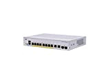 Cisco Commutateur Intelligent Business CBS250-8P-E-2G | 8 Ports GE | PoE | Alim. externe | Ports combinés 2x1G | Garantie Limitée à Vie (CBS250-8P-E-2G)