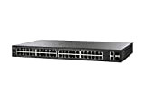 Cisco Commutateur Intelligent SG220-50, combine 48 Ports Gigabit Ethernet (GbE) plus 2 Gigabit Ethernet mini-GBIC SFP, protection à vie limitée (SG220-50-K9-EU)