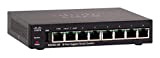 Cisco Commutateur Intelligent SG250-08 avec 8 Ports Gigabit Ethernet (GbE) et 8 Ports Gigabit Ethernet RJ45, protection à vie limitée (SF250-08-K9-EU)