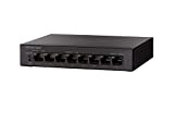 Cisco Commutateur non géré SG110D-08HP avec 8 Ports Gigabit Ethernet (GbE) plus 32 W PoE, protection à vie limitée (SG110D-08HP-EU)