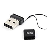 Clé USB 2.0 32 Go, Mini Clef USB 32Go avec Lanière Mémoire de Stockage Externe USB Flash Drive à Haute ...