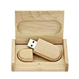 Clé USB 2.0 en bois d'érable 4 Go avec boîte en bois (2.0 4 Go)