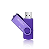 Clé USB 64 Go ENUODA USB 2.0 Flash Drive Stockage Rotation Disque Mémoire Stick ,Violet