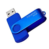 Clé USB 64Go, Pen Drive USB 2.0 Rotation Flash Drive 64Go Mémoire Stick pour Ordinateur Stockage de Données (Bleu)