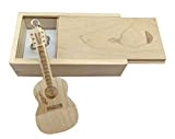Clé USB en forme de guitare en bois d'érable 2.0/32GB Bois d'érable