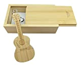 Clé USB en forme de guitare en bois d'érable 2.0/32GB Bois de bambou.