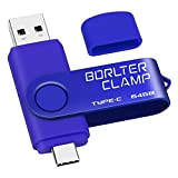 Clé USB Type C 64 Go, BorlterClamp Mémoire Stick Double Connecteur USB C 3.0 U Disque Flash Drive pour Smartphone ...