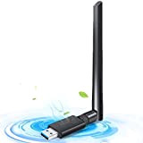 Clé WiFi AC 1200Mbps, Adaptateur WiFi USB 3.0 Double Bande 2,42GHz/5,8GHz, dongle WiFi puissante avec Antenne à Gain Élevé 5dBi ...